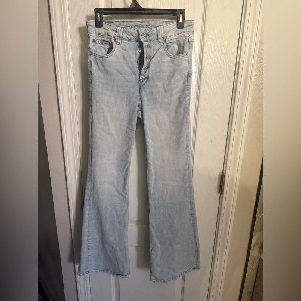 American Eagle Outfitters Light Wash Flare Jeans